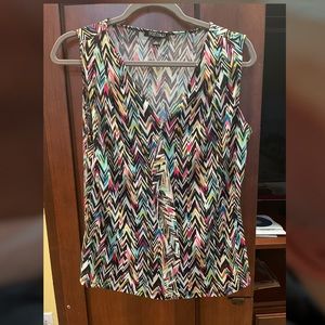 Multi color tank blouse
